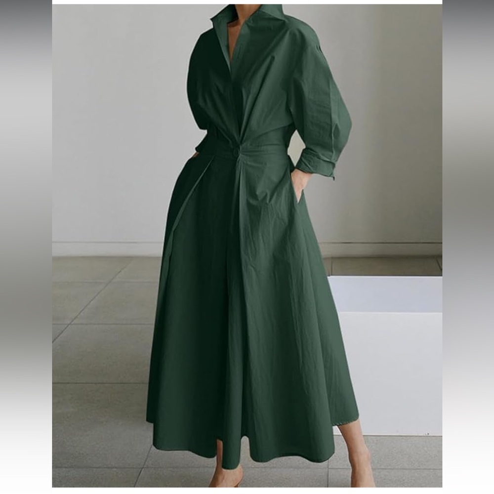 Elegant Green Maxi Dress